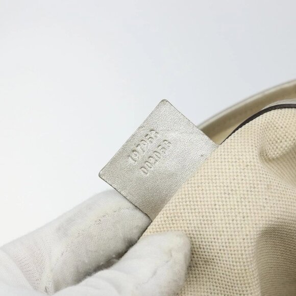 GUCCI GG Implementation Tote Bag Silver 197953 Auth 146574 - Picture 11 of 16